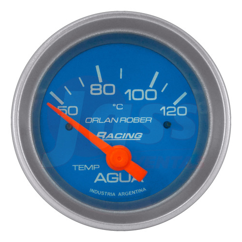 3 Relojes Orlan Rober Racing 52mm Aceite Voltimetro Temperatura Agua Electrico