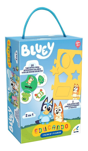 Juego Educativo, Bluey, Aprende Colores Y Formas