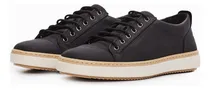 Comprar Zapatilla Urbana De Cuero Negra Onix Hombre Boating