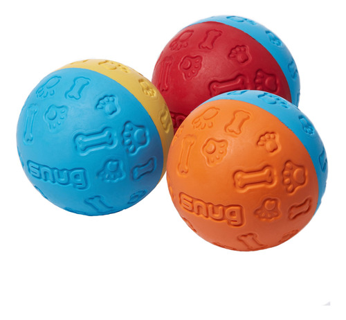 Pelota Goma Para Perros Medianos Pequeños Muy Resistente 3p