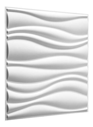 4 Placas/panel (1m2) Fibra Natural 3d 50x50 Waves