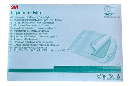 Tegaderm Film 3m Apósito Transparente 15 X 20cm - 10 Unidad