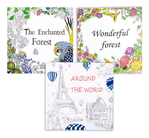 Set De 3 Libros De Mándalas Para Colorear