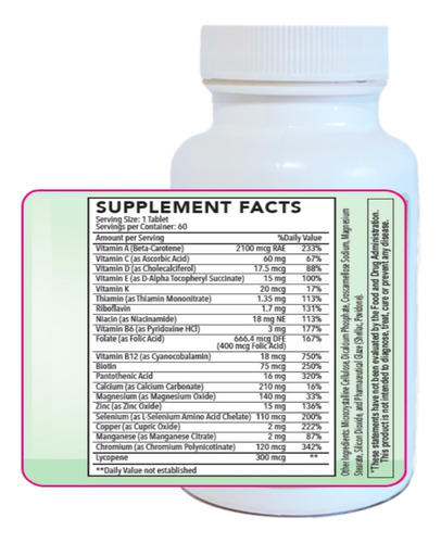 Naturemak Multivitaminas Hombres 60 Tabletas