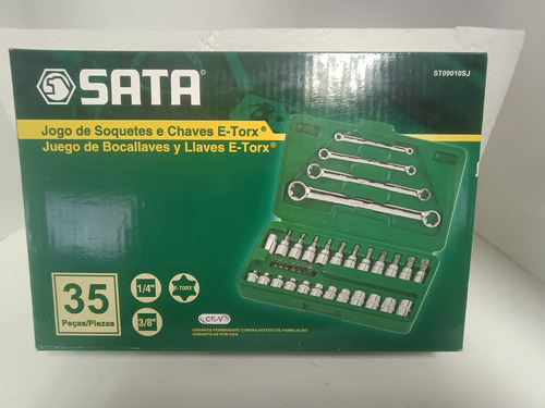 Juego De Herramientas E-torx 35 Pzas Marca Sata Mod. 9010