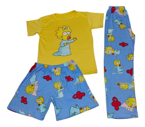 Pijama Para Niñas The Simpson Maggie Ultra Suave Y Ligera