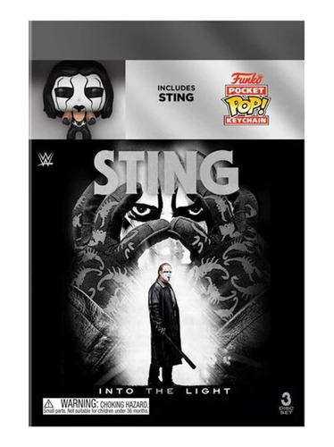 Funko Pocket Pop Keychain Wwe Sting Into The Light 3 Dvd Set (Usado)