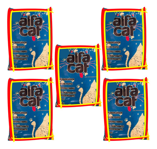Arena Alfa Cat De 30 Kg (5 Bolsas De 6 Kg)