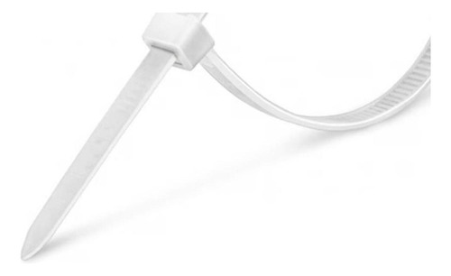 Abracadeira Nylon Thompson Branca 3,6mmx250mm Com 100 Pecas