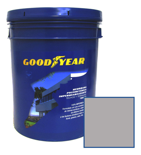 Pintura Membrana Poliuretanica Goodyear Gris 24 Kg