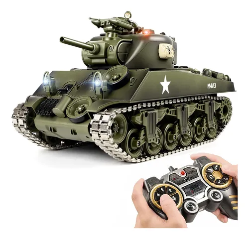 Rc Tank Dbshoot M4a3 Sherman 1/18 Metal Tracks 60 Minutos De