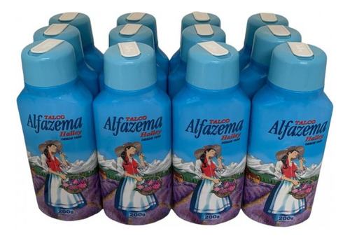 Kit Com 12 Talco Alfazema Halley Original 200 Gr
