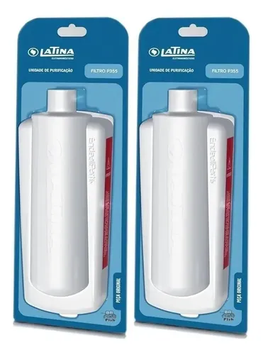 Kit 2 Unidade Purificação Água Blister Filtro Latina P355