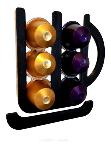 Imagem 1 de 5 de Porta Capsulas Nespresso Xícara 6 Cápsulas