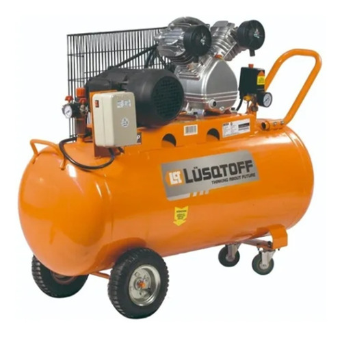 Compresor Aire 150lts 3hp Lusqtoff Correa 220v Bicilindrico