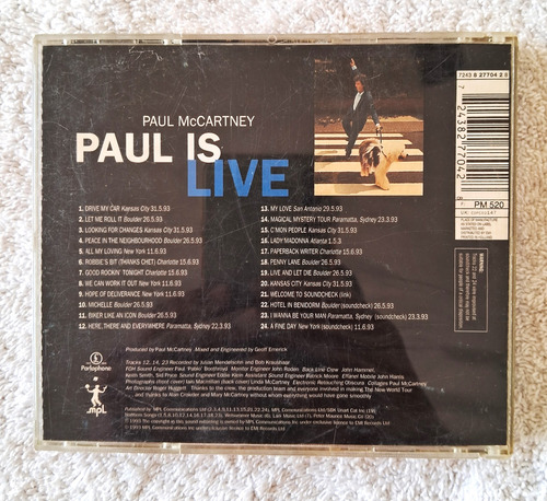 Paul Mccartney Cd Paul Is Live Estándar (Usado)