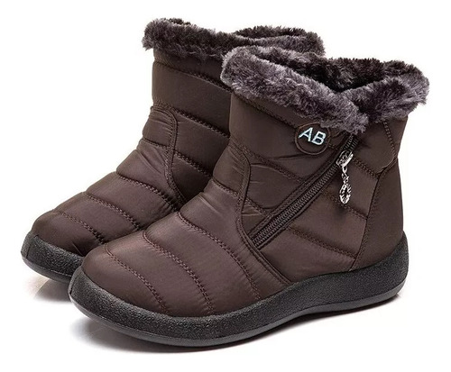 Botas De Nieve Para Mujer Con Cremallera Y Botas Calientes I