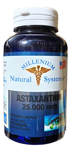 Astaxantina 25.000mcg Antioxidante - Unidad a $970