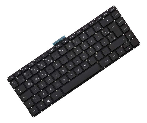 Teclado Para Notebook Hp Pavilion X360 13-s101br 13-s102br Cor Ver-foto