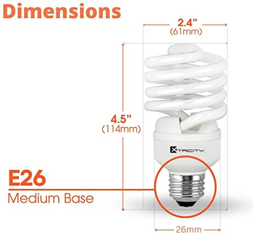 Bombilla Cfl T2 Espiral Xtricity, 23 W (100 W), 4100 K White