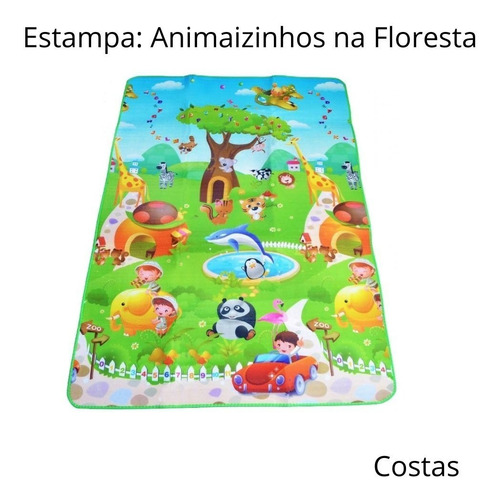Imagem 3 de 9 de Tapete Emborrachado Infantil Grande Dupla Face Impermeável