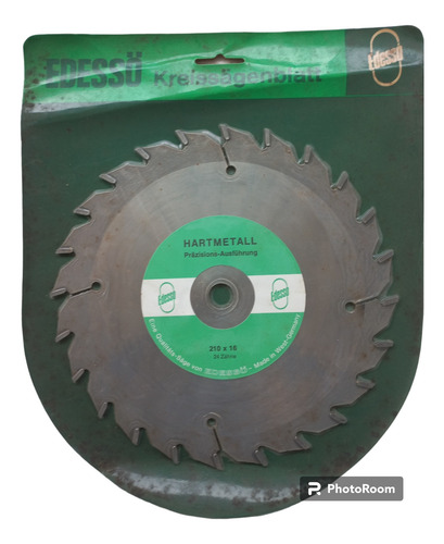 Disco Sierra Circular Widia Para Madera 210mmx16mm 24 Diente
