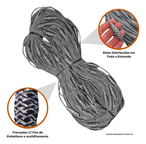 Kit Tralha De Boia 12gr 100m + Tralha Chumbo 17gr