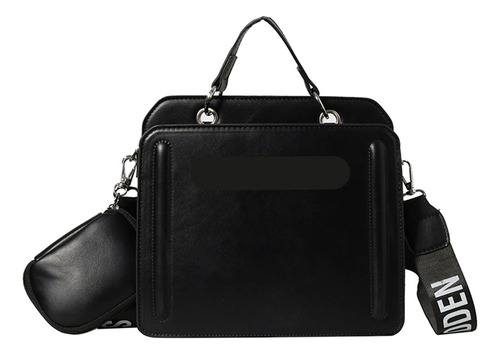Bolso De Mano Para Mujer De Color Liso Tipo Bandolera De Pu