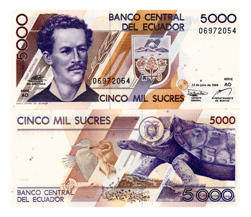 Ecuador - 5.000 Sucres - Año 1999
