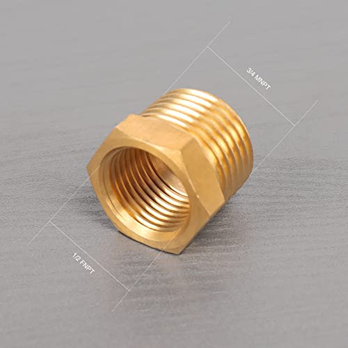 Adaptador De Tubo De Latón Winmien, Sin Reducción Hexagonal