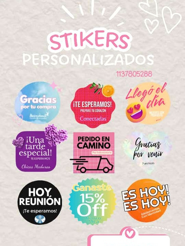 Stickers De Whatsapp Para Emprendimiento 