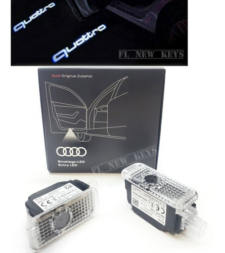 Proyectores Led Puertas Emblema Audi Quattro A3 A4 A5 Q3 Tt