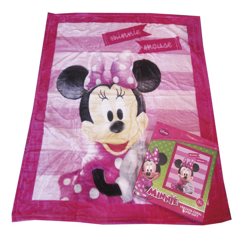 Imagen 2 de 5 de Frazada Super Soft Minnie Mouse Disney 90x110