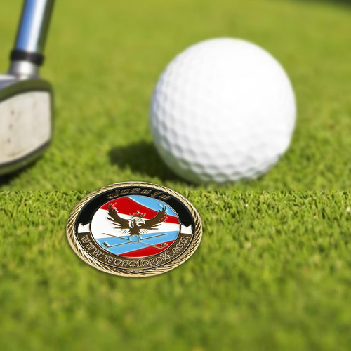 Marcador De Pelota De Golf, Letrero Poner Posición Marcar
