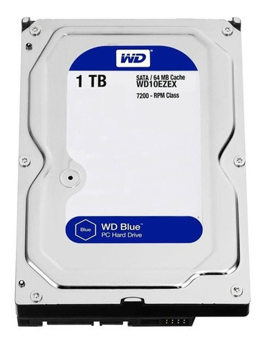 Imagen 1 de 2 de Disco duro interno Western Digital  WD10EZEX 1TB plateado