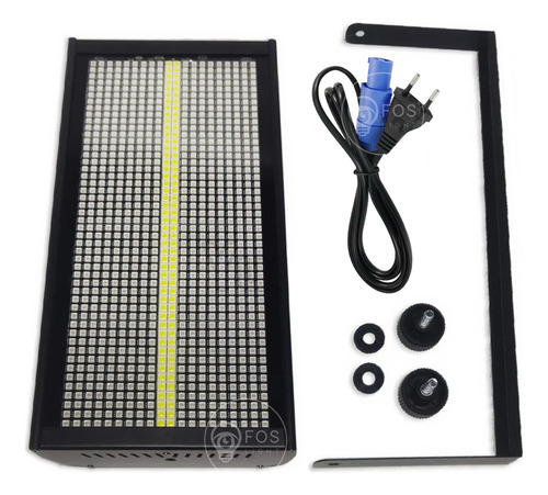 Kit 2 Strobo Led Smd Profissional Dmx 1000w Rgbw 3 Em 1