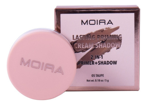 Sombra + Primer Moira Cosmetics En Crema 2 En 1 Color de la sombra Taupe