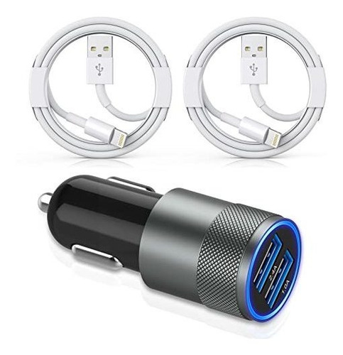 [apple Mfi Certified] iPhone Car Charger,3.4a Fast Charge Du