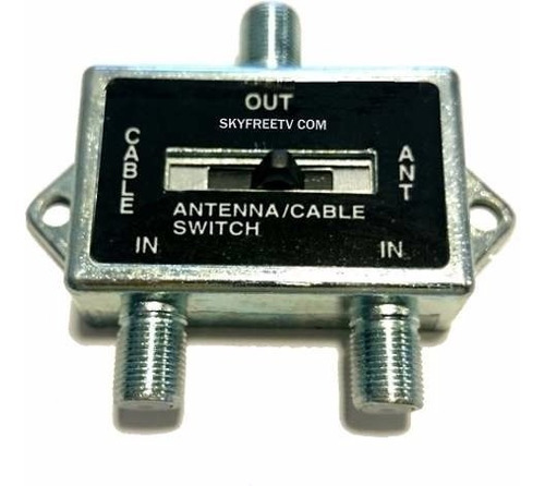 Llave Selectora Antena Cable Switch Para Tv  Coaxil Rg