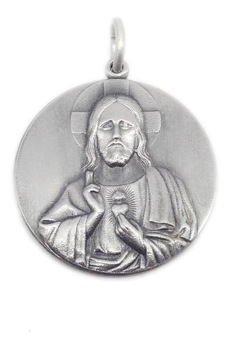 Medalla Cunero Sagrado Corazón - Grabado Sin Cargo - 40mm