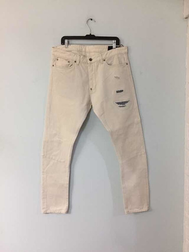 Jeans Marca Dad Talla 36 O 48 - 50 Blanco Invierno Usado