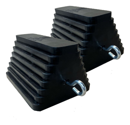 4pz Tope Chock Block Para Llanta De Camion Hule Alta Calidad 4pz