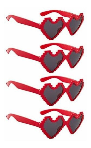 Kesyoo 4 Piezas Corazón Forma Gafas De Sol Para 65gk6