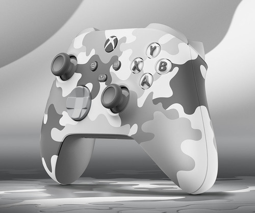 Control Inalambrico Xbox Camuflaje Mineral Color Gris (Reacondicionado)