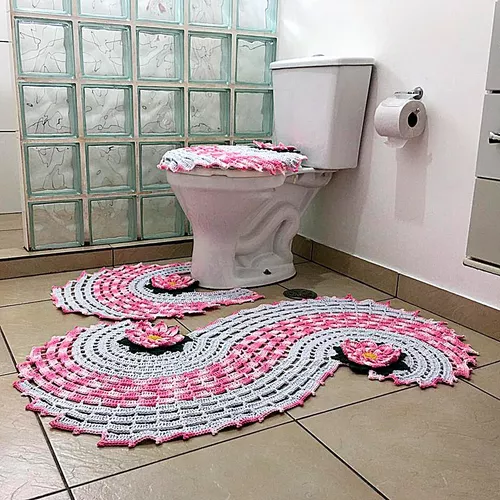 Jogo banheiro em croche