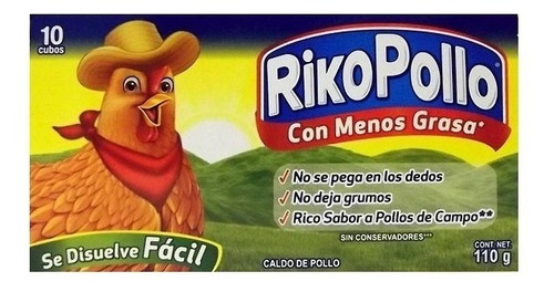 Consomé De Pollo Rikopollo 12 Cubos