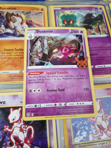 Dusknoir 062/172 Holo De Pokemon Tcg,original,trick Or Trade