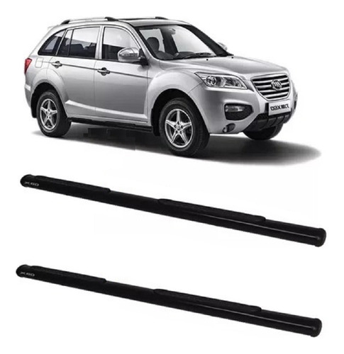 Estribo Tubular Oblongo Preto Original Lifan X60 2013 2016