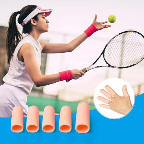 10 Protectores Para Dedo Silicona Resistente Elástico Dedal