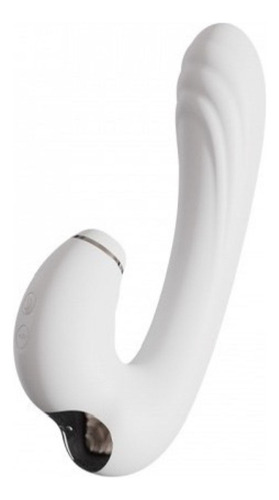 Vibrador Consolador Succionador Clitoris Juguetes Sexuales Punto G Color Blanco